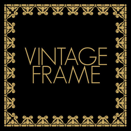 Vintage frame vectorのイラスト素材