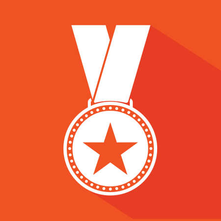 Medal flat iconのイラスト素材
