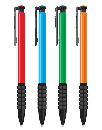 Office pens illustrationのイラスト素材