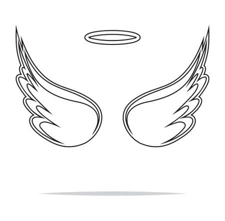 Angel wings vector illustration