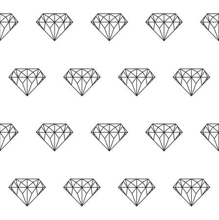 Diamond vector seamless patternのイラスト素材