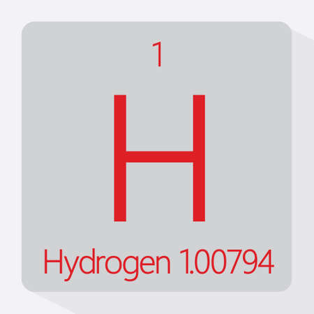 Periodic table Hydrogenのイラスト素材