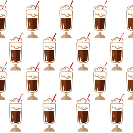 Coffee seamless patternのイラスト素材