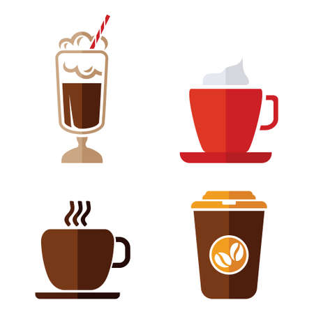 Coffee vector iconsのイラスト素材