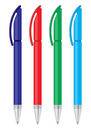 Office pens vector illustrationのイラスト素材