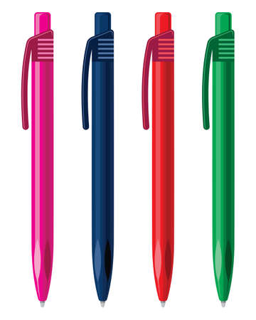 Office pens vector illustrationのイラスト素材