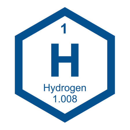 Periodic table Hydrogenのイラスト素材