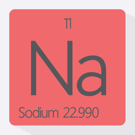 Periodic table Sodiumのイラスト素材