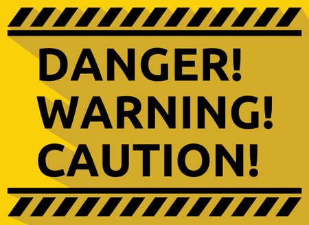 Danger Warning Caution Vector Signのイラスト素材 ストックフォト 写真素材 のstock Foto ストックドットフォト