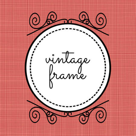 Vintage frame vectorのイラスト素材