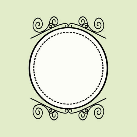 Blank Vintage frameのイラスト素材