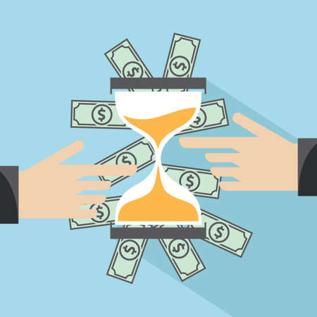 Time is moneyのイラスト素材