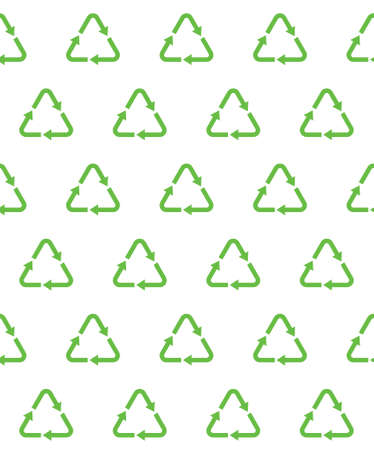 recycle vector seamless patternのイラスト素材