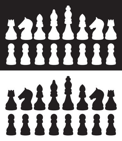 Chess vector iconsのイラスト素材