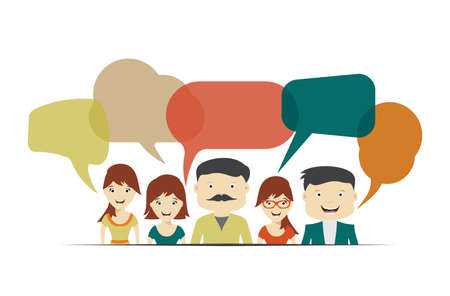 Social group vector illustrationのイラスト素材
