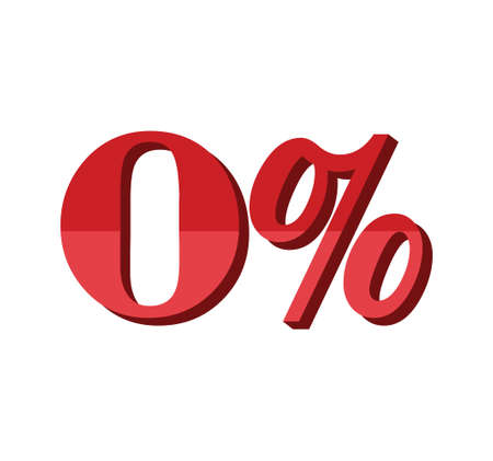 Zero percentのイラスト素材