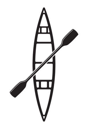 Canoe vector illustrationのイラスト素材
