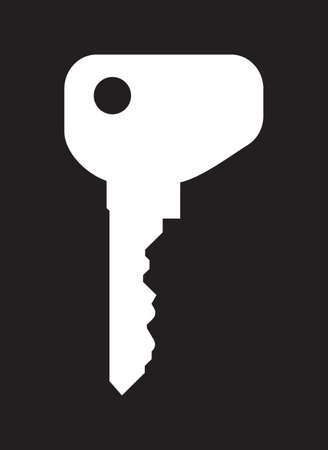 Key isolated on white vector iconのイラスト素材
