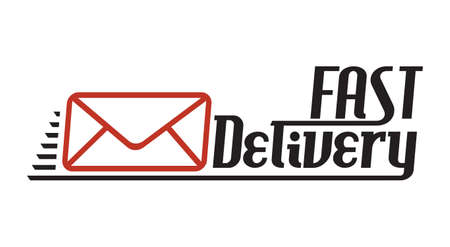 Fast delivery vector illustrationのイラスト素材