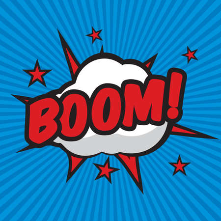 Boom pop art comic book