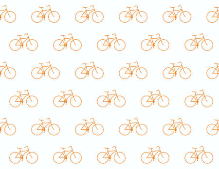 Retro bike patternのイラスト素材