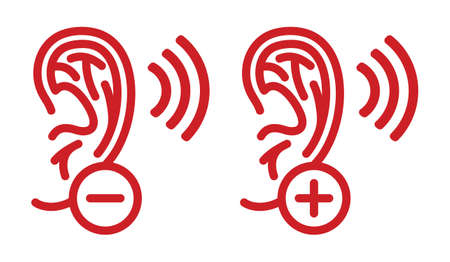 Ear vector iconのイラスト素材
