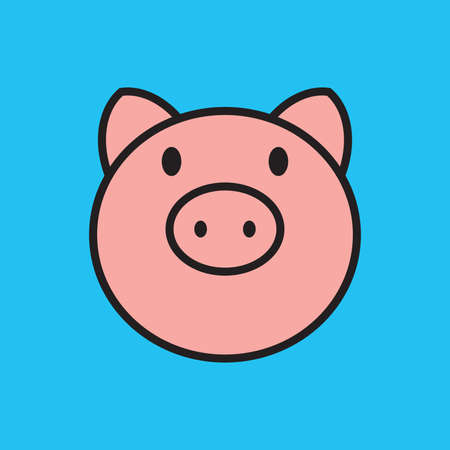 Pig vector icon
