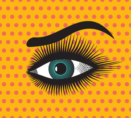 Beautiful woman eyeのイラスト素材