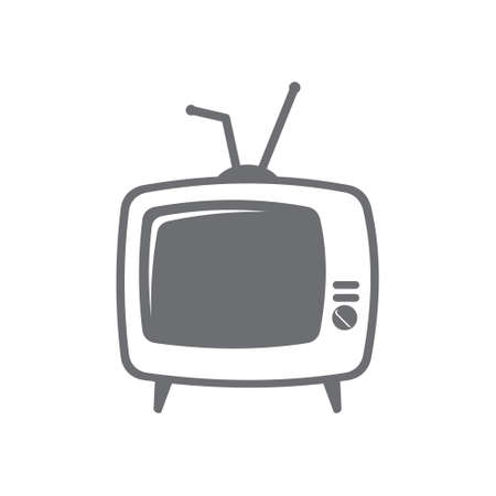 Retro tv iconのイラスト素材