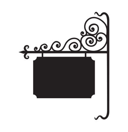 Blank board sign - hotel, restaurant signのイラスト素材