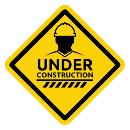 Under construction signのイラスト素材