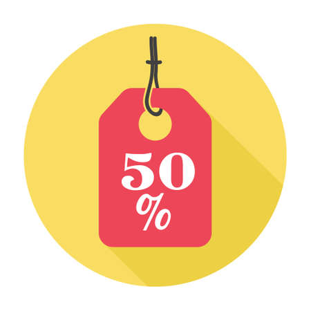 50 percent coupon saleのイラスト素材