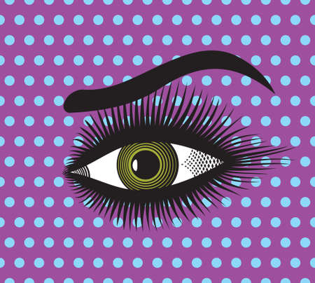 Beautiful woman eyeのイラスト素材