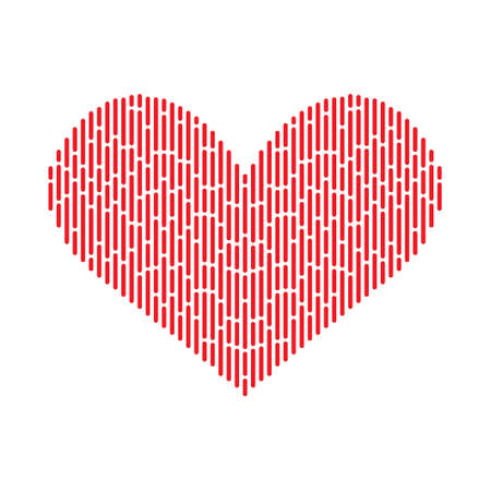 Equalizer pulse heart beatsのイラスト素材