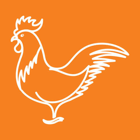 Rooster vector illustrationのイラスト素材