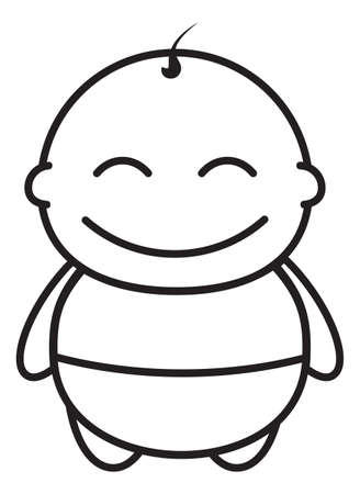 Baby boy vector iconのイラスト素材