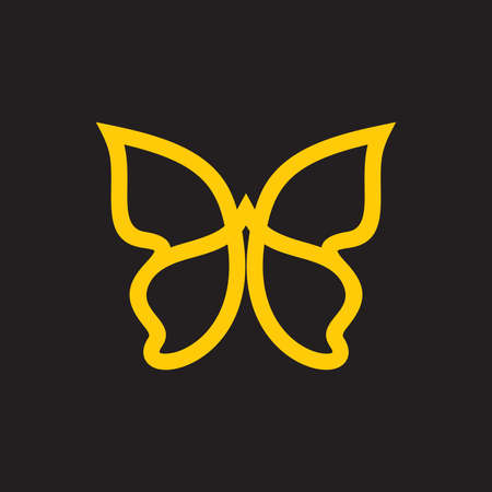 butterfly vector iconのイラスト素材