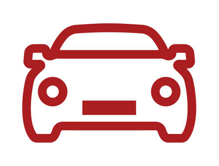 Car vector outline iconのイラスト素材