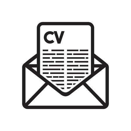 CV vector iconのイラスト素材