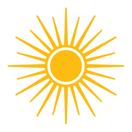 Sun vector iconのイラスト素材