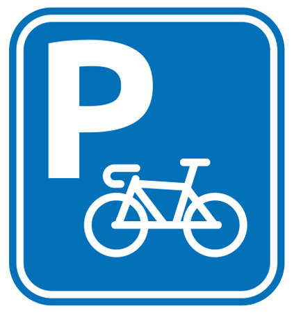 Parking only for bicycleのイラスト素材