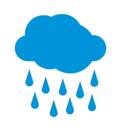 Rainy weather vector iconのイラスト素材