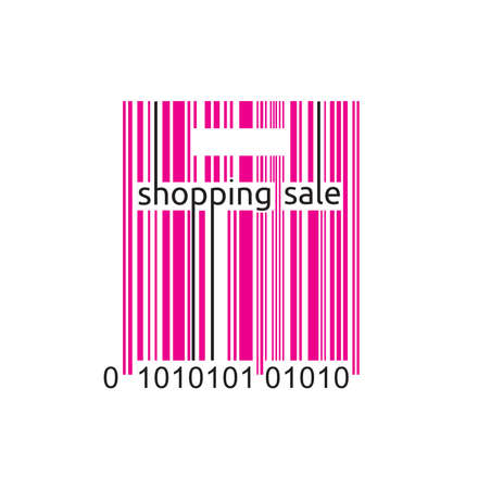 Shopping sale bar code labelのイラスト素材
