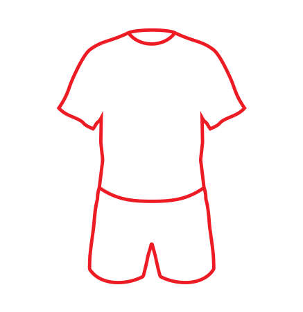 Soccer jersey - Football uniformのイラスト素材