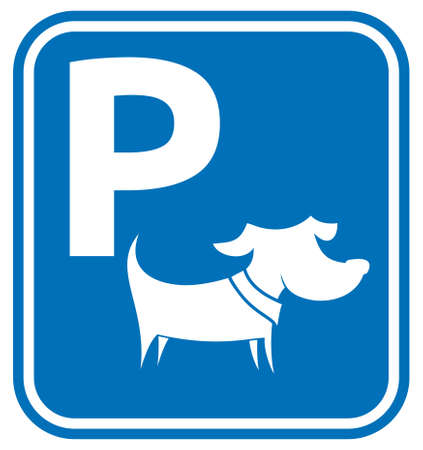 Dog parking areaのイラスト素材
