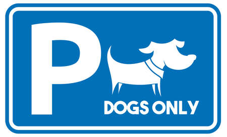 Parking for dogs vector iconのイラスト素材