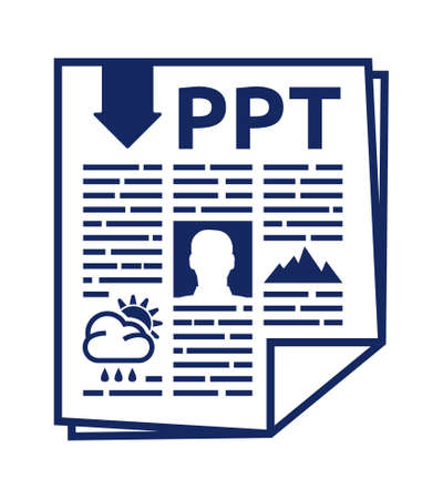 PPT vector iconのイラスト素材