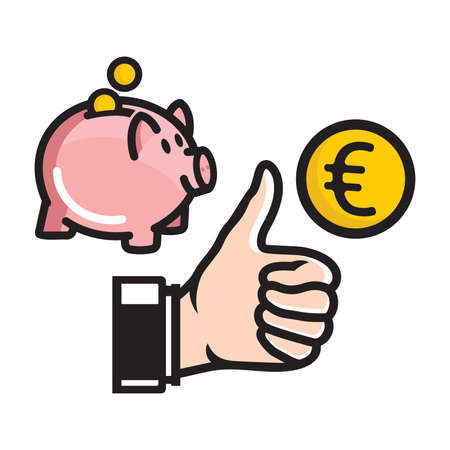 Save moneyのイラスト素材