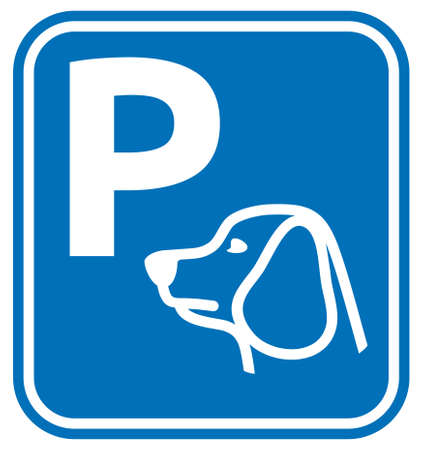 Parking for dogs vector iconのイラスト素材