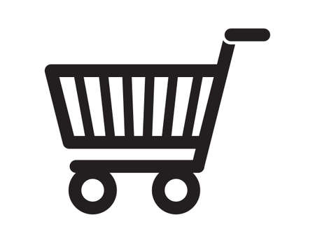 shopping cart vector iconのイラスト素材